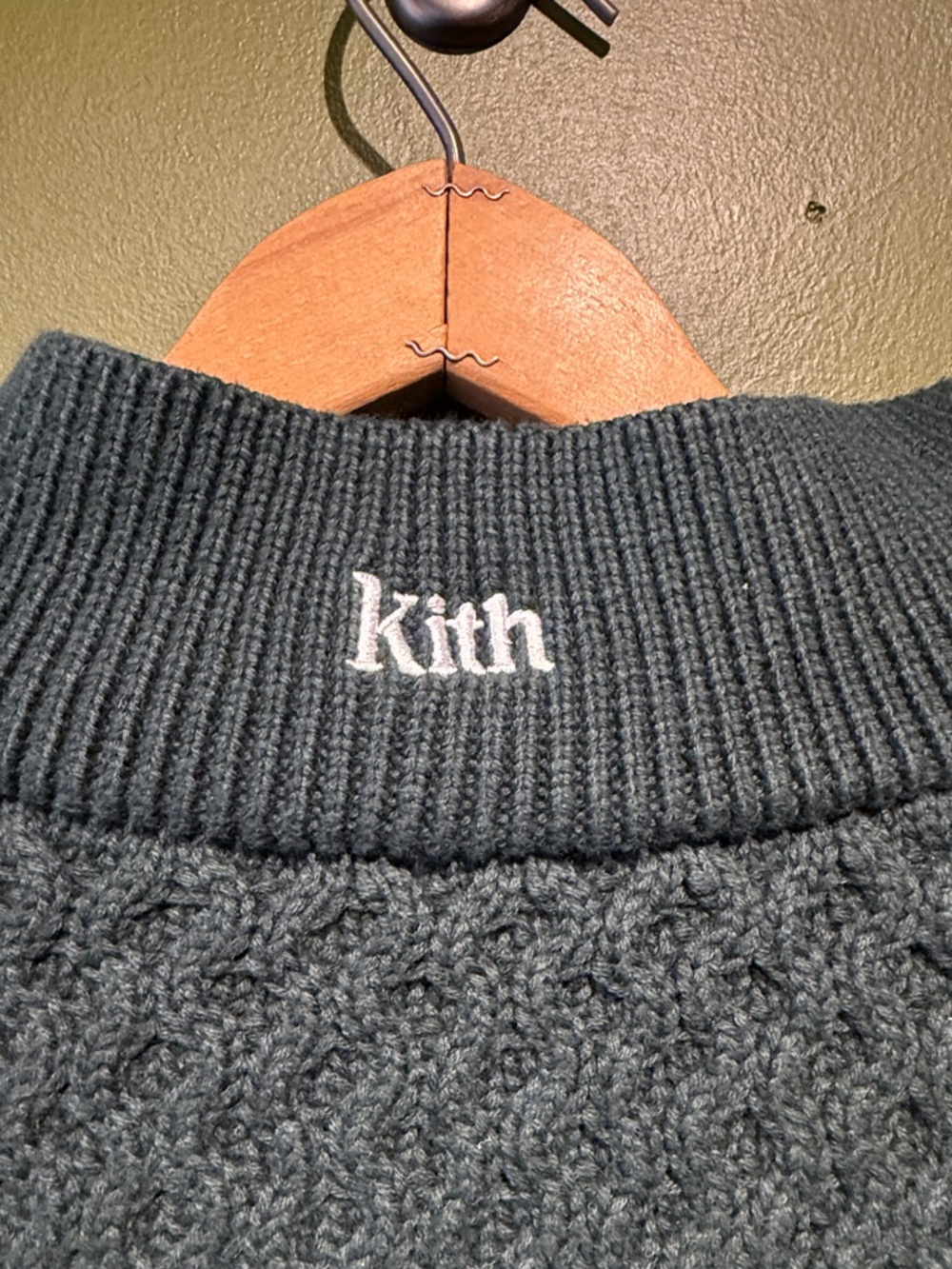 Kith Cable Knit Half-Zip Sweater - Dark Green - Picture 6 of 6